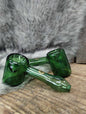 On Point Glass - Green Hammer Spoon Hand Pipe 5"