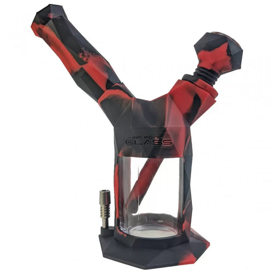 Gemini 2in1 Water Pipe 14F Nector Collector 10MM Red/Black